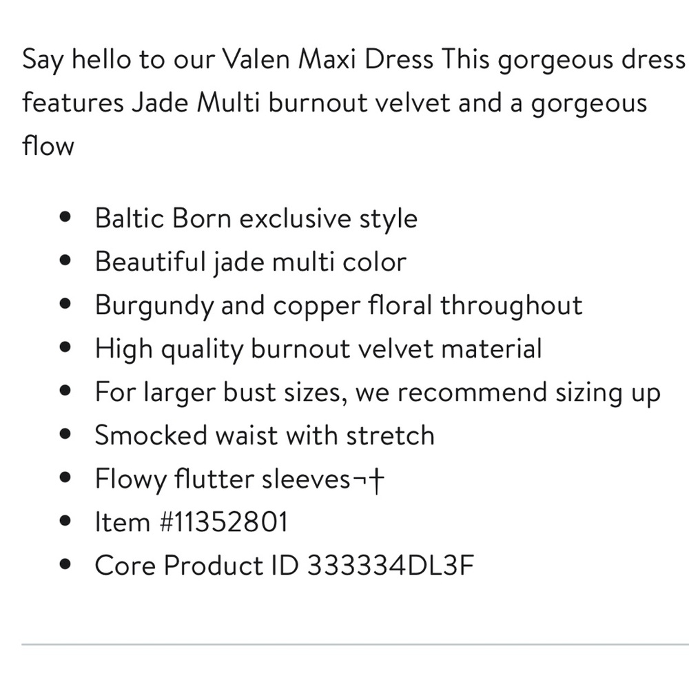 Baltic Born Valen Maxi Dress Jade Green Size XL - Picture 7 of 7